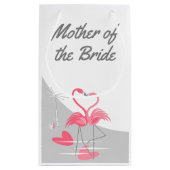 Flamingo Liebe Grosser Mond Mutter der Bride klein Kleine Geschenktüte (Rückseite)