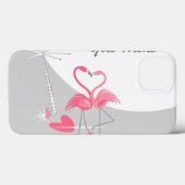 Flamingo Liebe Großer Mondname iPad Fall Case-Mate iPhone Hülle (Rückseite (Horizontal))