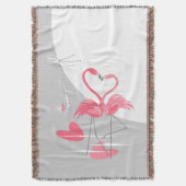 Flamingo Liebe Grosser Mondwurf Decke vertikal (Vorderseite Vertikal)