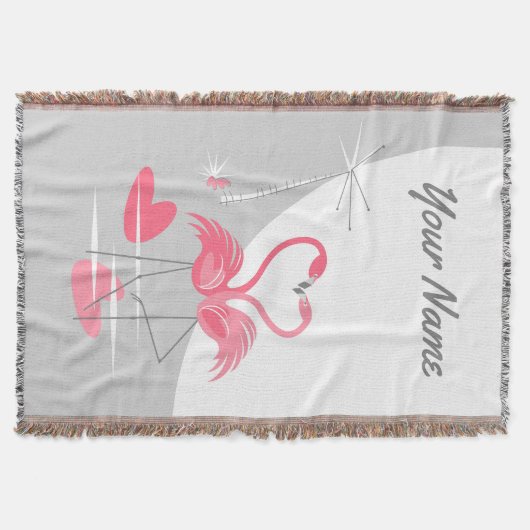 Flamingo Liebe Grosser Moon Name vertikal Decke (Vorderseite)