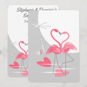 Flamingo Liebe Grosser Moon Text hinten vertikal (Vorne/Hinten)