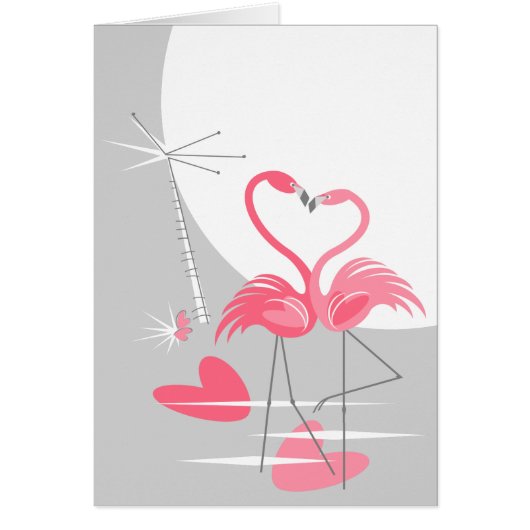 Flamingo Liebe Grosser Moon Text vertikal (Vorne)