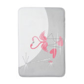 Flamingo Liebe Grosses Mondbad Badematte (Vorderseite Vertikal)