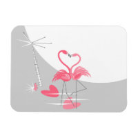 Flamingo Liebe Grossmoon flexible Magnetlandschaft