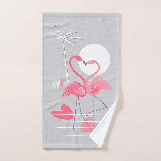 Flamingo Liebe Handtuch (Handtuch)