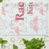 Flamingo-Liebe Handtuch (Gefaltet)