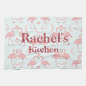 Flamingo-Liebe Handtuch (Horizontal)