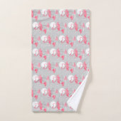 Flamingo Liebe Handtuch gekocht (Handtuch)