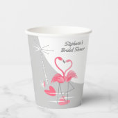 Flamingo Liebe Large Moon Brautparty Pappbecher (Vorderseite)
