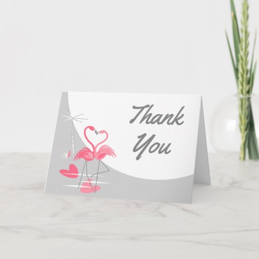 Flamingo Liebe Large Moon Danke Textlandschaft (Vorderseite)