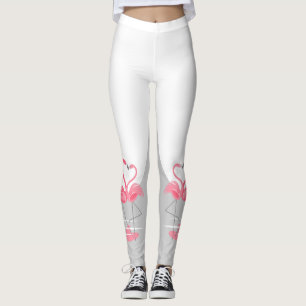 Flamingo Liebe Large Moon Leggings