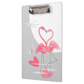 Flamingo Liebe Large Moon Name Zwischenablage Klemmbrett (Links)