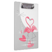 Flamingo Liebe Large Moon Name Zwischenablage Klemmbrett (Rechts)