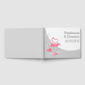 Flamingo Liebe Large Moon Names Dates Gästebuch (Voll)