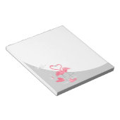Flamingo Liebe Large Moon Notizblock (angewinkelt)