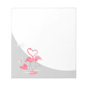 Flamingo Liebe Large Moon Notizblock (Vorderseite)