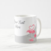 Flamingo Liebe Large Moon Text Tasse (VorderseiteRechts)