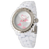 Flamingo Liebe Large Moon watch Armbanduhr (Schrägansicht)