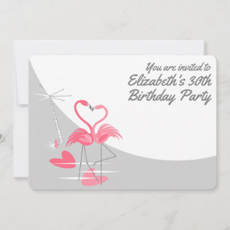 Flamingo Liebe Large Moon 'You are welcome? Einladung