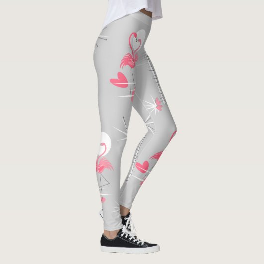 Flamingo Liebe Leggings (Rechts)