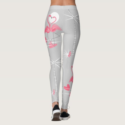 Flamingo Liebe Leggings (Rückseite)