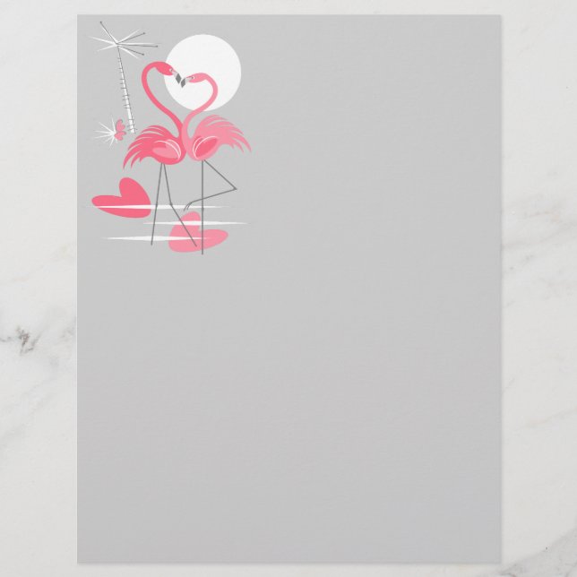 Flamingo Liebe letterhead (Vorderseite)