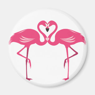 Flamingo-Liebe Magnet