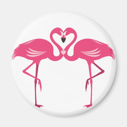 Flamingo-Liebe Magnet (Vorne)