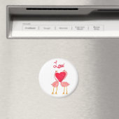 Flamingo-Liebe Magnet (In Situ (Geschirrspüler))