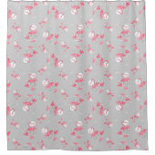 Flamingo Liebe Multi Duschvorhang (Vorderseite)