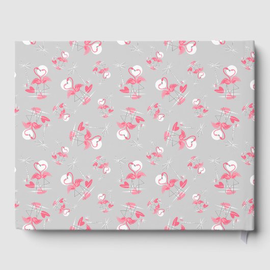 Flamingo Liebe Multi Gästebuch (Rückseite)