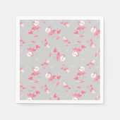 Flamingo Liebe Multi Paper Napkins Serviette (Vorderseite)