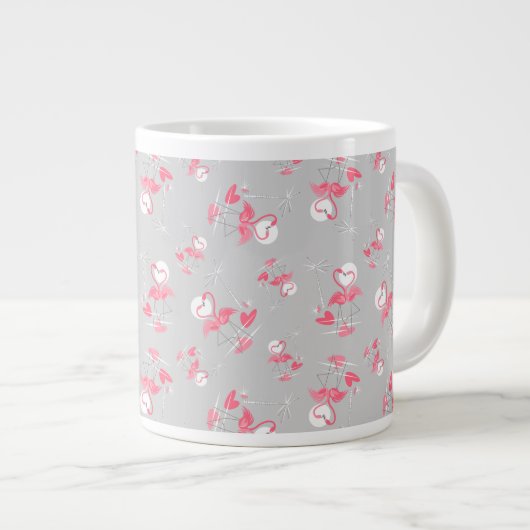 Flamingo Liebe Multi-Tasse Knochensturm Jumbo-Tasse (Vorderseite Rechts)