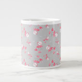 Flamingo Liebe Multi-Tasse Knochensturm Jumbo-Tasse (Vorderseite)