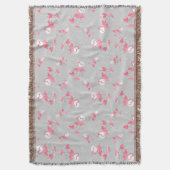 Flamingo Liebe Multi-Wurfdecke Decke (Vorderseite Vertikal)