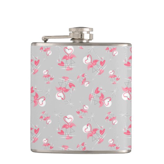 Flamingo Liebe Multiflasche Flachmann (Vorderseite)
