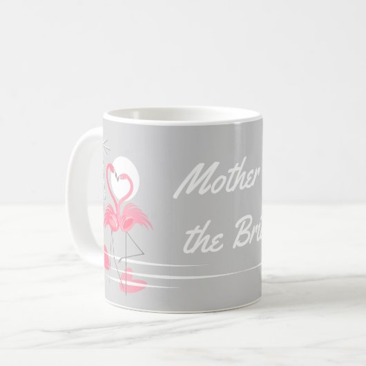 Flamingo Liebe Mutter der Bride-Tasse Kaffeetasse (Vorderseite Links)