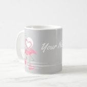 Flamingo Liebe Name Tasse (Vorderseite Links)