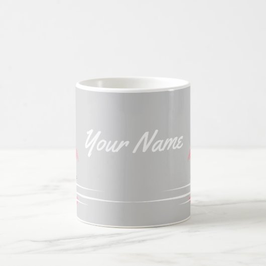 Flamingo Liebe Name Tasse (Mittel)