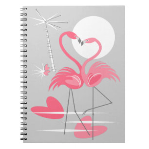 Flamingo Liebe Notebook Notizblock