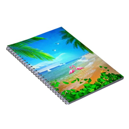 Flamingo-Liebe Notizblock (Rechte Seite)