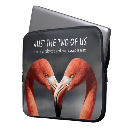 Flamingo | LIEBE | NUR DIE BEIDEN VON UNS | CHRIST Laptopschutzhülle (Vorderseite Links)