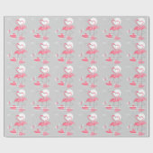 Flamingo Liebe Packpapier (Flach)