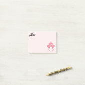 Flamingo-Liebe Post-it Notizen (Auf Schreibtisch)