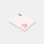 Flamingo-Liebe Post-it Notizen (angewinkelt)