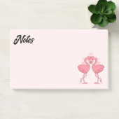 Flamingo-Liebe Post-it Notizen (Büro)