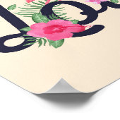 Flamingo Liebe Poster (Ecke)