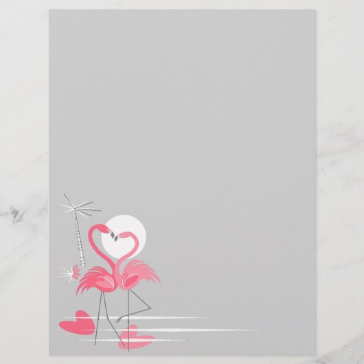 Flamingo Liebe Side letterhead (Vorderseite)