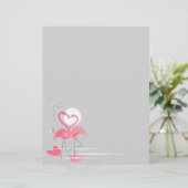 Flamingo Liebe Side letterhead (Stehend Vorderseite)