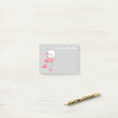 Flamingo-Liebe Slim Text Post-it-Notizen Post-it Klebezettel (Auf Schreibtisch)